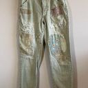 Anthropologie  Pilcro The Wanderer Barrel Patchwork Women's Pants Green 25 Photo 2