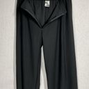 Nike  Black Front Zip Wide Leg Pants in Medium Photo 1