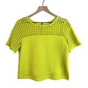 Loft Neon Geo Eyelet Boxy Cropped Top Photo 0