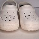 Crocs  Classic Lined Faux Fur Clogs White With Gray Lining Shoes Men 8 Women’s 10 Photo 2