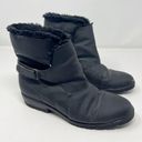 Naturalizer  Black Slip On Belted Black Women's Boots Size 7.5 Photo 0