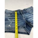 BKE The Buckle  Denim Stella 2 1/2" Denim Distressed Jean Shorts Size 28 Stretch Photo 3