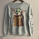 Star Wars  Women’s Light Green Yoda Crewneck Graphic Sweatshirt Size XS NEW Photo 0