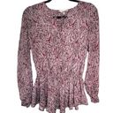 Rebecca Minkoff  Small Silk Long Sleeve Blouse Photo 0