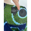 Krass&co The Oula  High Low Dress Sz L Blue Green Printed Trapeze Tunic Photo 4