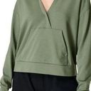 Sweaty Betty  After Class Relaxed Cropped Hoodie in Heath Green Size XS Photo 0