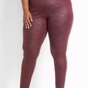 Lane Bryant  wine burgundy high rise leggings Size 22/24 Photo 0