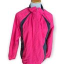 Danskin Womens  Vibrant Pink Windbreaker Jacket - Sz L 12/14 Photo 0