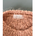 Oak + Fort  womens pink fuzzy sweater size S cropped long bell sleeves Photo 3