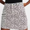 American Eagle  High Rise Mini Skirt Size 14 Short Cheetah Print grey Photo 0