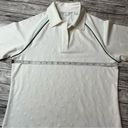 Callaway  Womens Golf Polo Shirt Top M Med Medium Cream Ivory Off White Collared Photo 9