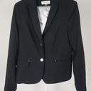 Calvin Klein  Women's Navy Two-Button Notched collar Blazer 12 Photo 1