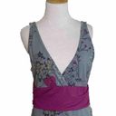 Patagonia  Crossover Dress Womens  Grey Floral Plum Floral  Size large Photo 1