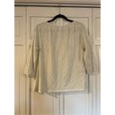 J.Jill  white eyelet tassel tie blouse size lp Photo 6