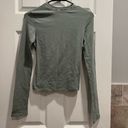 SKIMS COTTON JERSEY LONG SLEEVE TSHIRT MINERAL SMALL Photo 3