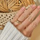 Vintage “Perseverance” Gold Baguette Diamond Ring 6 Classic Feminine Stacking Photo 12