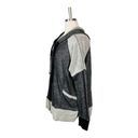 DKNY  SUPER SOFT GRAY AND BLACK ZIP UP HOODIE JACKET POCKETS WOMEN SIZE SMALL Photo 3