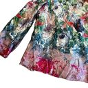 Sundance Samantha Floral Print Silk Blouse Shirt Top Flowy Boho Size Small Women Pink Photo 6