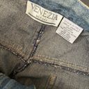 Venezia Denim Skirt Sz 18W Jean VTG Y2K Boho Southwestern Tapestry Blue Pink Photo 4