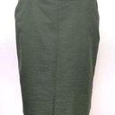 New York & Co. Stretch Twill Khaki Pencil Skirt Olive 6 Photo 0