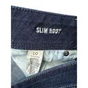 American Eagle  Women's Slim Boot Jeans Stretch Dark Wash Denim Size 10 Short Photo 4