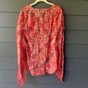 BCBGMAXAZRIA Top Womens XS Silk Hi Low Kimono Sleeve Flowy Lightweight Blouse Photo 1