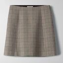 Babaton Aritzia Hopper Modern Check Mini Skirt Sz 0 Photo 1