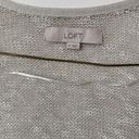 Loft NWOT Ann Taylor  Cream Lightweight Knit Long Sleeve Cardigan Photo 2