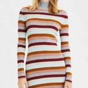 American Eagle  Striped Mock Neck Sweater Dress Photo 0