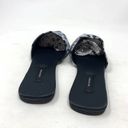 Natori  Adore Satin Leopard Print Mules Black Gray Size US 7 Photo 7