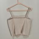 ALC Frank A.L.C. Glace Nude Square Stretch Knit Ribbed Darby Tank Top EUC Sz XL 7SWTP00385 Photo 2