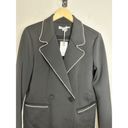 Good American  Scuba Crystal Stud Lined Notch Lapel Long Sleeve Blazer Size M NWT Photo 5