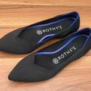 Rothy's ROTHY’S The Point in Solid Black Ballet Flat Shoes Sustainable Knit Flats Size 8 Photo 0