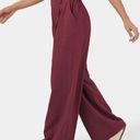 Halara 170.- HighWaisted Plicated Side Pocket Wide Leg Flowy Solid Palazzo Cotton Pants Photo 0