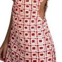 ZARA square printed linen blend short dress Photo 4