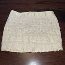 Sans Souci  Women’s Ivory Lace Mini Skirt Size M Photo 1