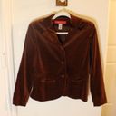 Anne Klein Vintage  70s Rusty Tan Velvet Blazer Size 8 Photo 0