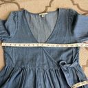 American Eagle  Outfitters long sleeve wrap denim dress Photo 7