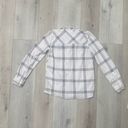 O'Neil Women's Plaid Button Down Shacket Shirt Jacket Cardigan Top Fuzzy Fleece Winter Photo 5