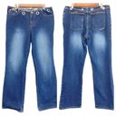 Edge VINTAGE Watch L.A. Womens 13-14  Jeans Grommet Raw  Rigid Cotton Denim Y2K Photo 1