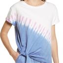 BeachLunchLounge  French Terry Side Tie Tie Dye Short Sleeve T-Shirt - XS Photo 3