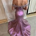 Mac Duggal NWT  Purple Prom Pageant Off The Shoulder Gown Photo 3