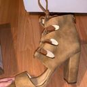 Jessica Simpson Lace Up Chunky Heeled Sandal Photo 1