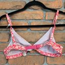 Gap Love by  Women's Floral Print Unlined Wireless‎ Triangle Bralette Pink Size S Photo 1