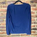 Sonoma  Intimates Navy Blue Happy Camper Long Sleeve Pajama Top Women's Size XS Photo 3