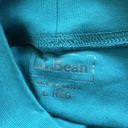 L.L.Bean  T-Shirt Women's Large L Long Sleeve Turtle Neck Teal 100% Cotton G4 Photo 3