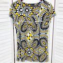 New Directions Mandala Print Shirt Yellow Black Gray XL Yellow Photo 5