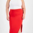 Bar III red Slit Pencil Skirt Photo 1