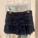 Lululemon Size 6  Ruffle back skirt- navy blue camo Photo 1