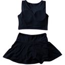 Yogalicious Airlux Princess Black Skort Set Medium Photo 1